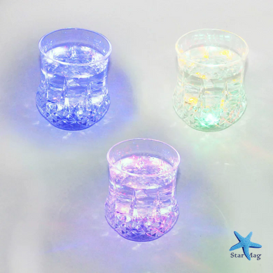 Склянка FLASH CUP 200 мл з LED-підсвічуванням &bull; Склянка, що світиться, FLASH CUP 0,20 л з автоматичним увімкненням для напоїв