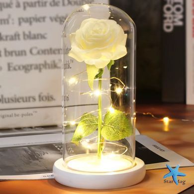 Штучна троянда у колбі Forever Rose N-651 &bull; Світильник Троянда з 7 кольорами підсвічування Штучна троянда у колбі Forever Rose N-651 &bull; Світильник Троянда з 7 кольорами підсвічування
