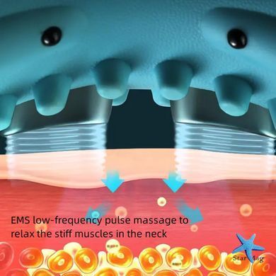 Электрический массажер для шеи EMS с подогревом ∙ Расслабление и комфорт массажер для шеи EMS каждый день
