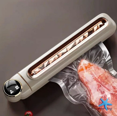 Вакуумный упаковщик AND LY-554 White 90 Вт &bull; Бытовой автоматический вакууматор Sealing Machine для продуктов, запайки пакетов и заморозки