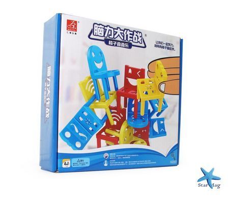 Стулья-балансиры: Развивающая настольная игра для детей | Пирамидка из стульев | Балансирующие стулья