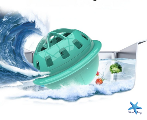 Ультразвукова хвилеподібна пральна міні машинка Ocean wave division Портативна мийна машина для прання речей та миття посуду