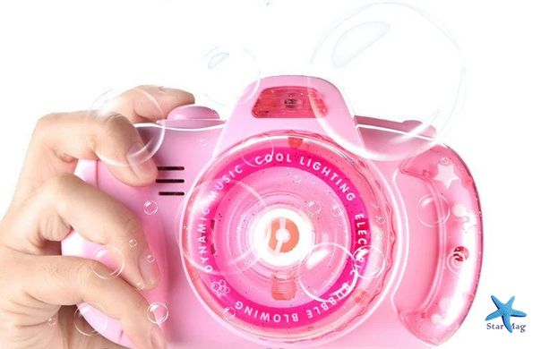 Фотоаппарат для создания мыльных пузырей Bubble Camera ∙ Мыльные пузыри Wanna Bubbles ∙ Баббл Камера розовая / голубая