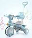 Дитячий триколісний велосипед Baby Carriage 588 блакитний з батьківською ручкою &bull; Велосипед-коляска Baby Carriage 588 для малюків з кошиком