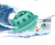 Ультразвуковая волнообразная стиральная мини машинка Ocean wave division · Портативная моечная машина для стирки вещей и мытья посуды