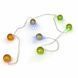Гирлянда-нить String-Lights 20Parts-M 3 м разноцветная &bull; внутренняя светодекоративная нить с прозрачным проводом и шаровидными ажурными плафонами для декора комнаты и ёлки