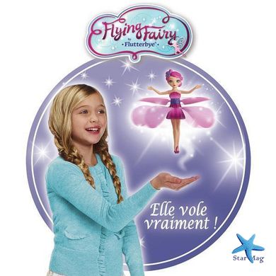 Летающая фея Flying Fairy Интерактивная игрушка Кукла для девочек с управлением полетом от руки