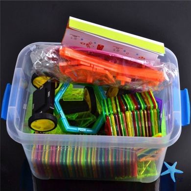 Магнитный конструктор Magic Magnet в чемодане, 120 деталей ∙ Детская 3D головоломка для создания объемных моделей