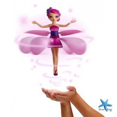 Літаюча фея Flying Fairy Інтерактивна іграшка Лялька для дівчаток з керуванням польотом від руки