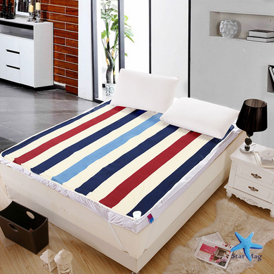 Електропростирадло Electric Blanket 7420 150&times;180 см 86 Вт з терморегулятором &bull; Електричне простирадло з підігрівом Electric Blanket 7420 220 В для двоспального ліжка, різнокольорові смуги