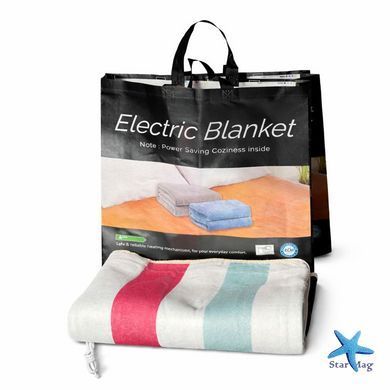 Електричне зігрівальне простирадло &ndash; матрац з підігрівом Electric Blanket, 150х70 см ∙ Електропростирадло електроматрац з сумкою