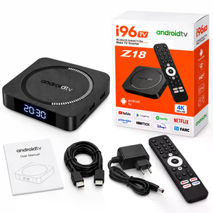 Smart TV приставка I96Z18 4/32 ГБ &bull; ТВ-приставка I96Z18 Android 12 с Wi-Fi 2.4/5 ГГц, 4 ГБ RAM и 32 ГБ ROM