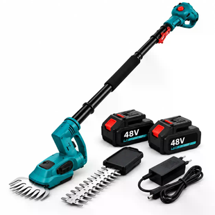 Садовый аккумуляторный инструмент 3 в 1 48V 26X-145 &bull; Электрический кусторез и ножницы для травы с телескопической штангой, двумя аккумуляторами для ухода за садом
