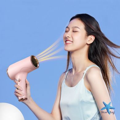 Фен беспроводной Portable Hair Dryer на USB зарядке с 2 скоростными режимами и встроенным аккумулятором