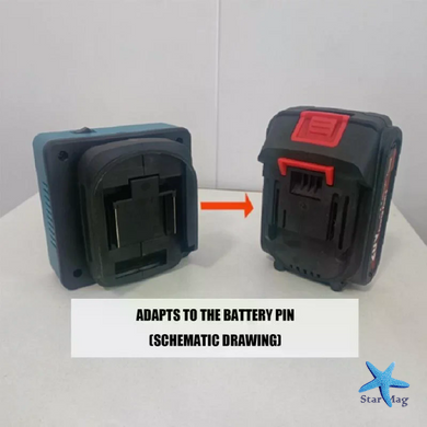 Аккумуляторный инвертор 18&ndash;21V на 220V 120W &bull; Преобразователь напряжения DC 18&ndash;21V в AC 220V 120W с розеткой и USB без аккумулятора