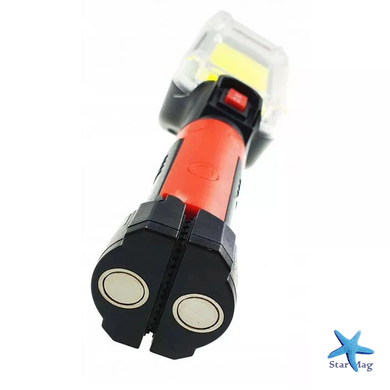 Ліхтар BL-8859B акумуляторний &bull; Магнітний COB LED світильник 20 Вт із гачком, двома акумуляторами 18650 та USB-заряджанням
