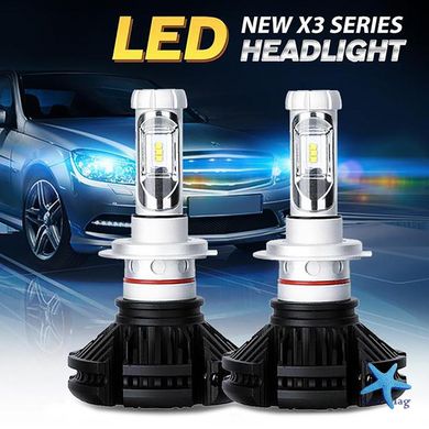 Автомобільні лампи X3-H7 Xenon ∙ Комплект світлодіодних LED ламп в авто
