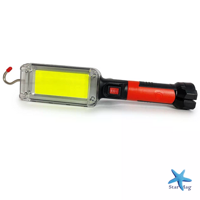 Ліхтар BL-8859B акумуляторний &bull; Магнітний COB LED світильник 20 Вт із гачком, двома акумуляторами 18650 та USB-заряджанням