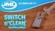 Самоотжимающаяся швабра Switch N Clean ∙ Двустороння швабра с отжимом, 2 насадки микрофибра на липучках