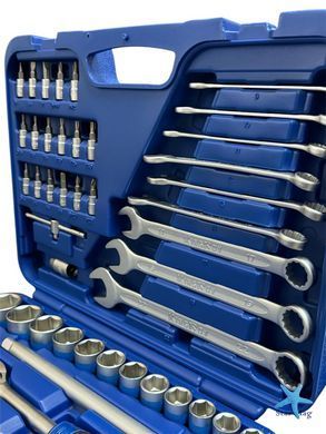 Набор инструментов AND 82PC TOOLS 82 предмета в кейсе &bull; Универсальный набор ручного инструмента 1/2" и 1/4" для авто, дома, гаража и ремонта