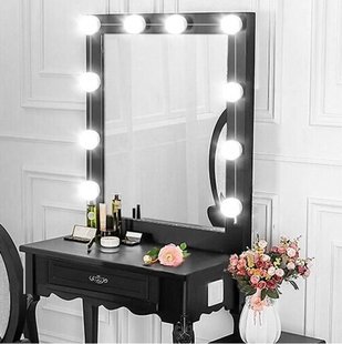 LED лампочки для подсветки гримерного зеркала VANITY MIRROR LIGHTS на липучках ∙ Освещение для макияжа с регулировкой яркости ∙ 10 ламп ∙ 3 режима ∙ USB