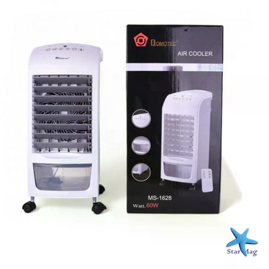 Портативный охладитель воздуха DOMOTEC Air Cooler MS-1628 60 Вт &bull; Мобильный воздухоохладитель 4 л с пультом, таймером и увлажнением