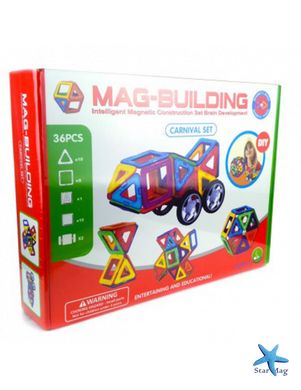 Магнитный конструктор Mag Building на 36 деталей ∙ Конструктор-головоломка для детей