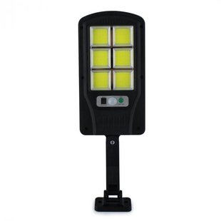 Уличный фонарь c солнечной панелью LED Solar Street Light BL BK 120-6COB ∙ Аккумуляторный светильник с датчиком движения и пультом 2200mA на солнечной батарее