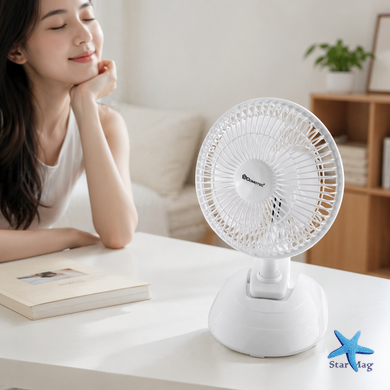 Вентилятор підлоговий DOMOTEC MS-1623 White &bull; Побутовий вентилятор для дому, офісу та кімнати &bull; Потужний вентилятор для охолодження і циркуляції повітря