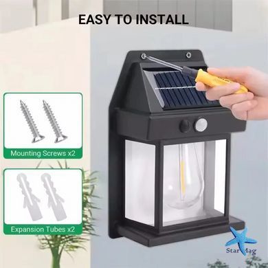 Лампа с датчиком движения 3 режима освещения для сада SOLAR WALL LAMP Kt-888 &bull; Уличный светильник на солнечной батарее с датчиком движения
