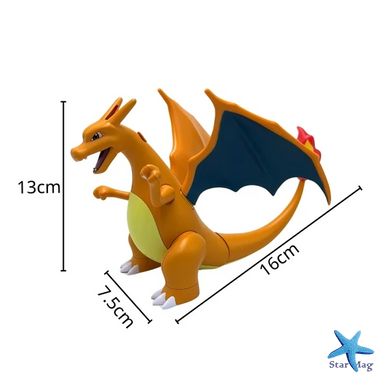 Фигурка покемона Чаризард Pokemon Charizard с эффектом распыления &bull; Коллекционная игрушка дракон Чаризард для детей, фанатов аниме и подарка