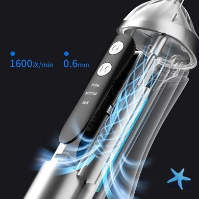 Портативний іригатор для ротової порожнини Find your beauty з USB зарядкою і насадками