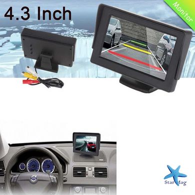 Монитор автомобильный TFT LCD экран 4,3 дюйма на две камеры заднего вида Распродажа PR4