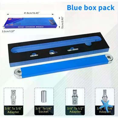 Подовжувальний ключ із храповим механізмом AND Tool 1/2", 1/4", 3/8" &bull; Ключ-подовжувач для важкодоступних місць, авто, гаража та ремонту