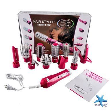 Профессиональный многофункциональный стайлер для волос Fullcome Hair Styler ST300 ∙ Фен-щетка 10 в 1 Fullcome Hair Styler ST300