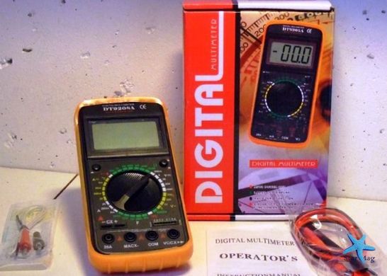 Многофункциональный цифровой измерительный прибор, мультиметр DT-9208A PR3