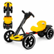 Дитячий електромобіль GO KART F1 жовтий з пультом і Bluetooth 390 Вт &bull; Дитячий електрокарт GO KART F1 на акумуляторі з EVA-колесами, музикою та пультом керування жовтий