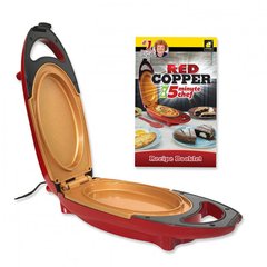 Инновационная электросковорода Red Copper 5 Minutes Chef · Электрическая сковорода скороварка для вторых блюд