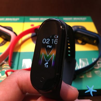 Смарт годинник M5 Вимірювання тиску та пульсу, лічильник кроків ∙ Розумний фітнес-браслет з шагоміром Smart Bracelet Bluetoоth