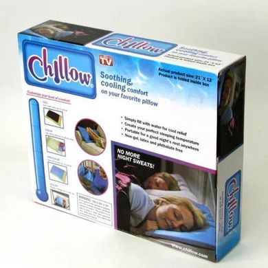 Охлаждающая лечебная подушка Chillow Чиллов, лечебная подушка для сна PR2