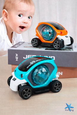 Машинка детская с LED подсветкой и вращением Toy AND CX-865 интерактивная светящаяся игрушечная машинка для детей с прозрачным корпусом и эффектом движения &bull; Светящаяся машинка Toy AND CX-865
