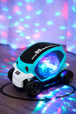 Машинка детская с LED подсветкой и вращением Toy AND CX-865 интерактивная светящаяся игрушечная машинка для детей с прозрачным корпусом и эффектом движения &bull; Светящаяся машинка Toy AND CX-865