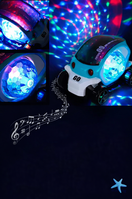 Машинка детская с LED подсветкой и вращением Toy AND CX-865 интерактивная светящаяся игрушечная машинка для детей с прозрачным корпусом и эффектом движения &bull; Светящаяся машинка Toy AND CX-865
