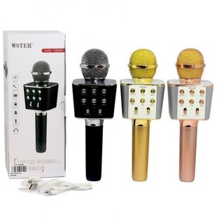 Колонка - микрофон с функцией Караоке Wster WS-1688 ∙ USB, microSD, AUX, Bluetooth, REC