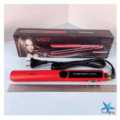 Щипці для волосся VGR V-518 з LED-дисплеєм ∙ Випрямляч VGR V-51 з турмаліновими пластинами