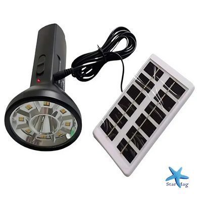 LED світильник на сонячній батареї Solar flashlight CL-058 ∙ Ліхтар Solar flashlight CL-058
