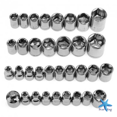Набор инструментов Combination Socket 40 предметов &bull; Набор торцевых головок с трещоткой 3/8&Prime; и кейсом для авто, велосипеда и мотоцикла