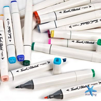 Набір маркерів для малювання та скетчінгу на спиртовій основі Touch 36 шт. Скетч маркери для творчості