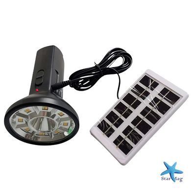 LED світильник на сонячній батареї Solar flashlight CL-058 ∙ Ліхтар Solar flashlight CL-058