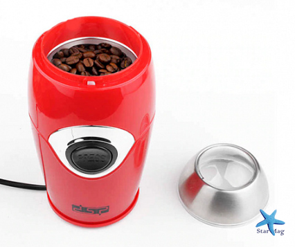 Кавомолка побутова DSP KA3002, 200 Вт · Електричний подрібнювач кави · Сталеві ножі